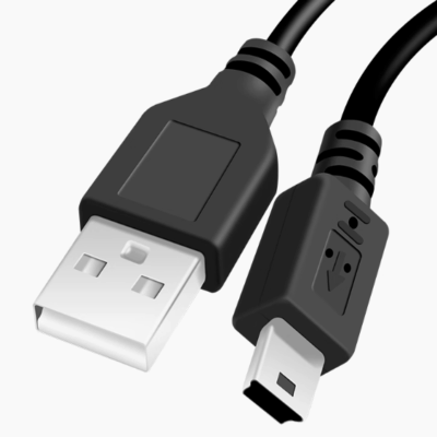 USB 2.0 A male to mini cable